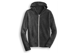 Moletom com zíper alternativo Eco-Jersey