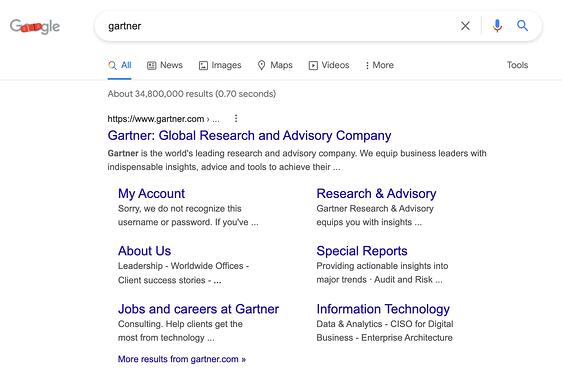 Recherche payante Gartner
