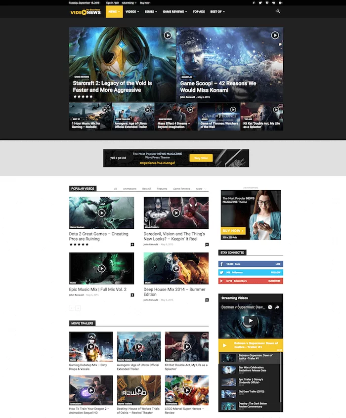 新聞ビデオのテーマ