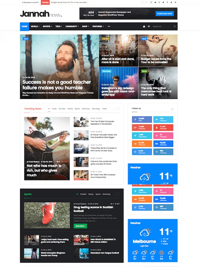 Jannah-BuddyPress-Thème