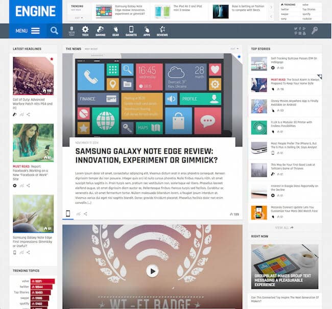 Engine-Drag-and-Drop-News-Magazine-theme