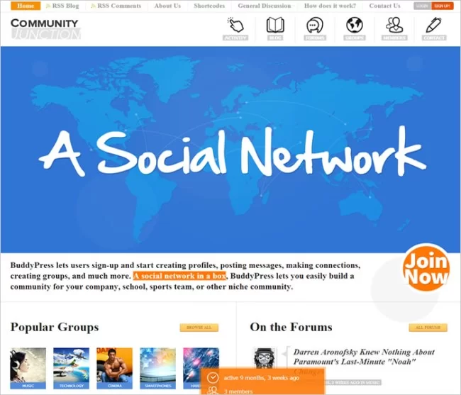 CommunityJunction-BuddyPress-Thème