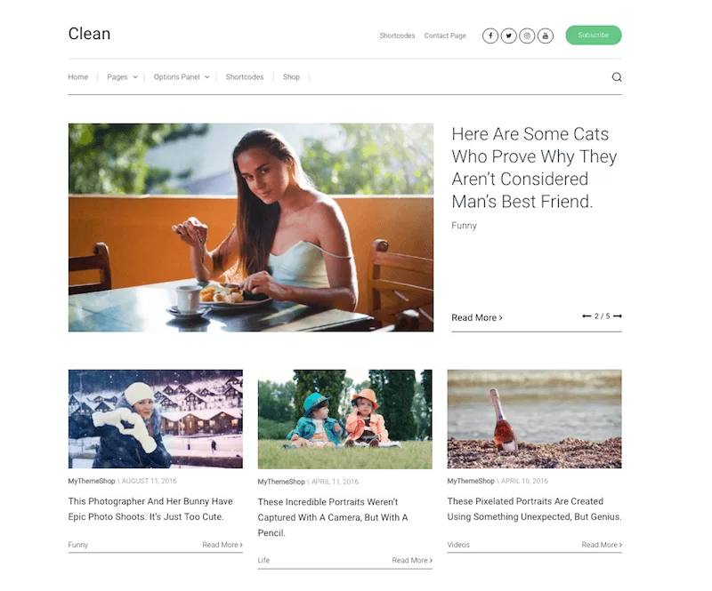 Nettoyer MyThemeShop