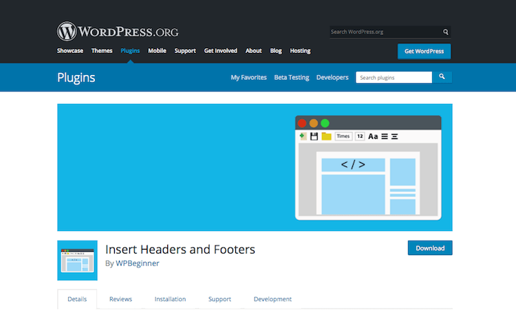 ヘッダーとフッターを挿入する