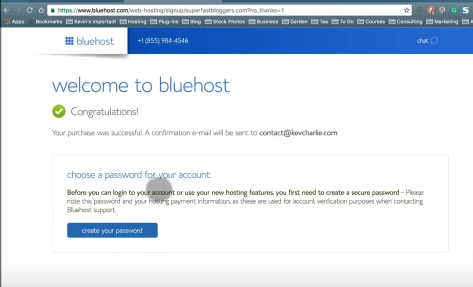 Bluehostを使用してサイトを作成する