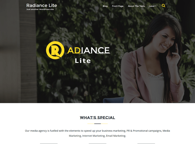 Radiance Lite、無料のレスポンシブプラグイン