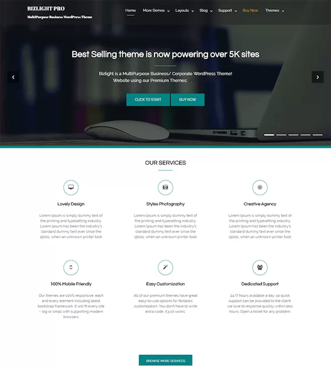 bizlight-free-WordPress-themes