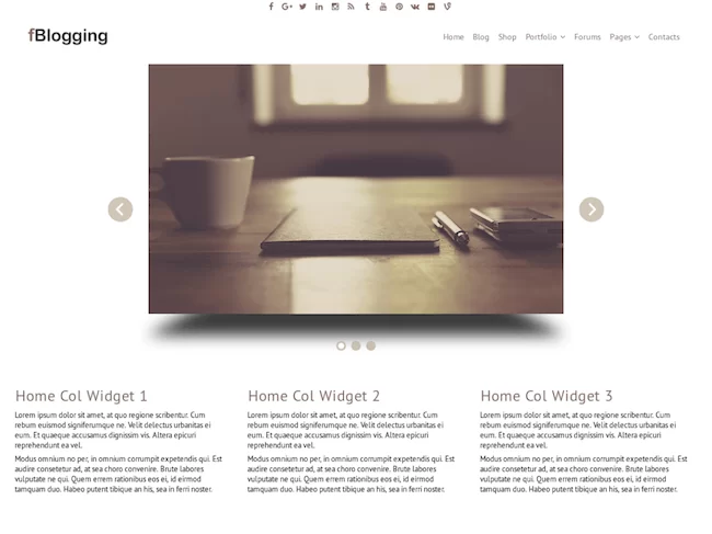 fBlogging無料のWordPressテーマ
