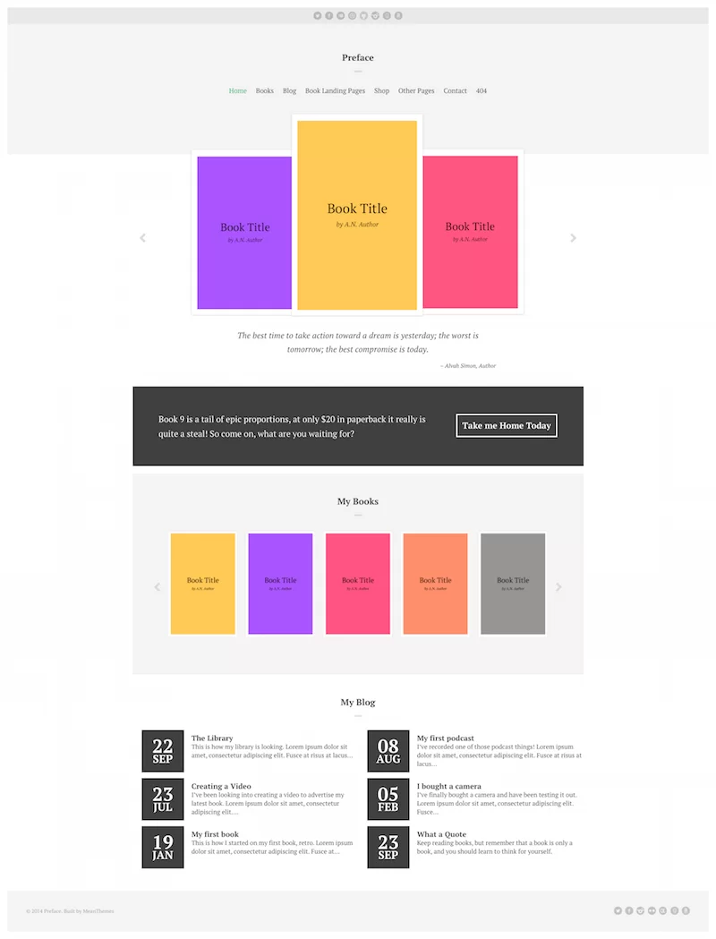 Prefazione modello di sito ebook