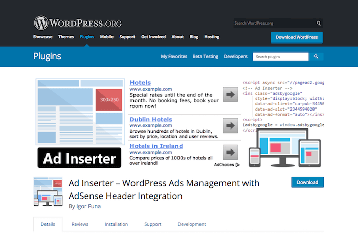 Plugin Manajemen Iklan