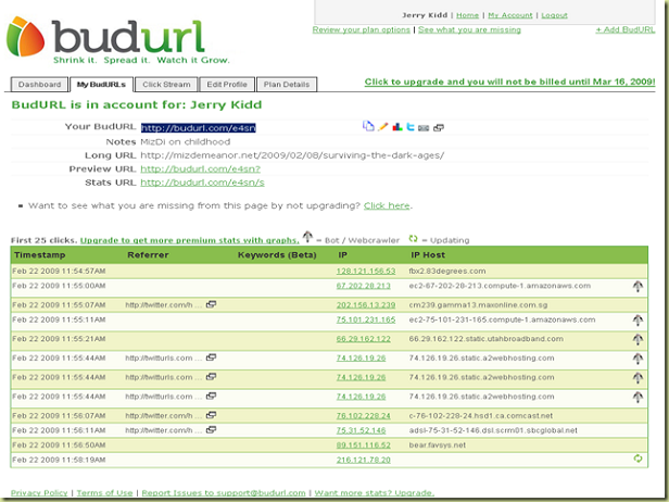 Abbreviatori di link, BudURL