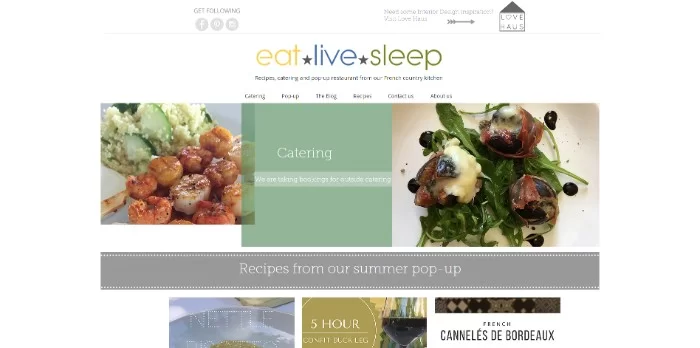 Пример минимального сайта Wix