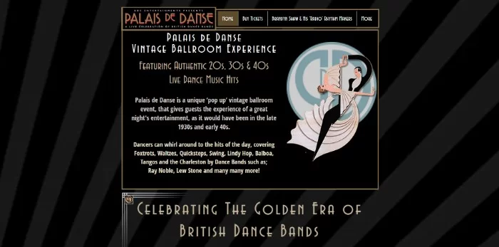 Темный дизайн Wix