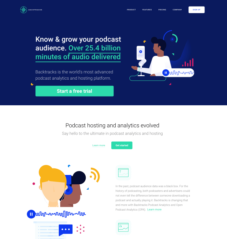 Hosting di podcast di backtracks