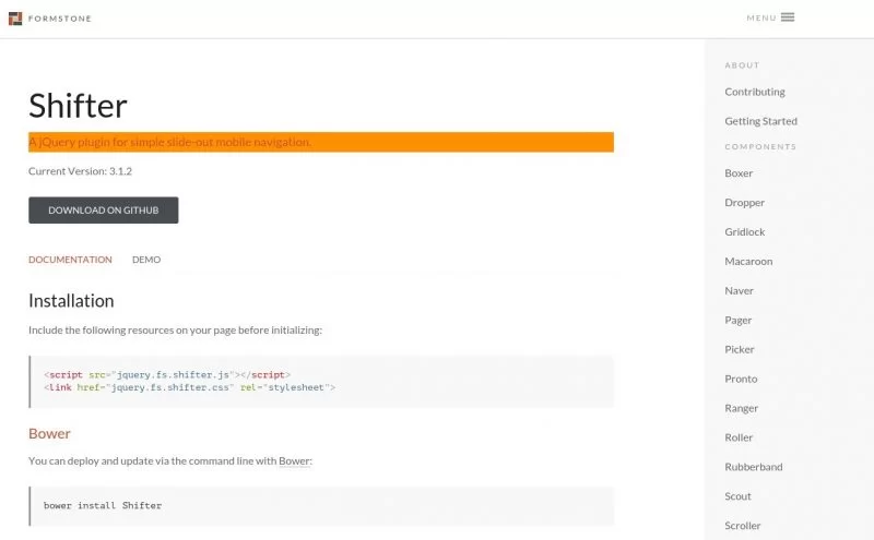 JQuery-плагин Shifter
