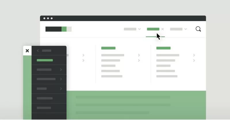 Мега навигация по сайту