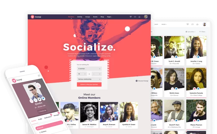 Тема Gwangi BuddyPress