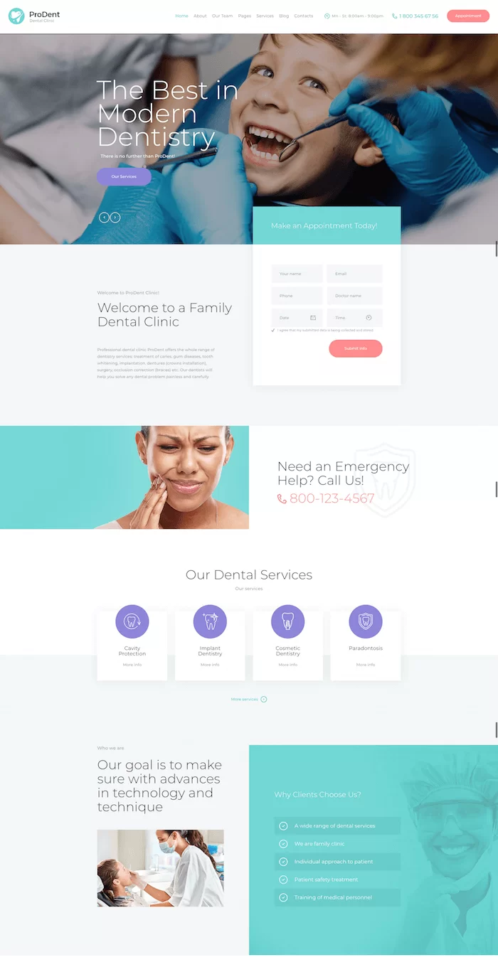 ProDent WordPress 主題