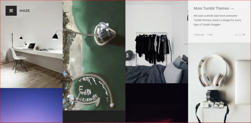 Tema de fotografía para Tumblr