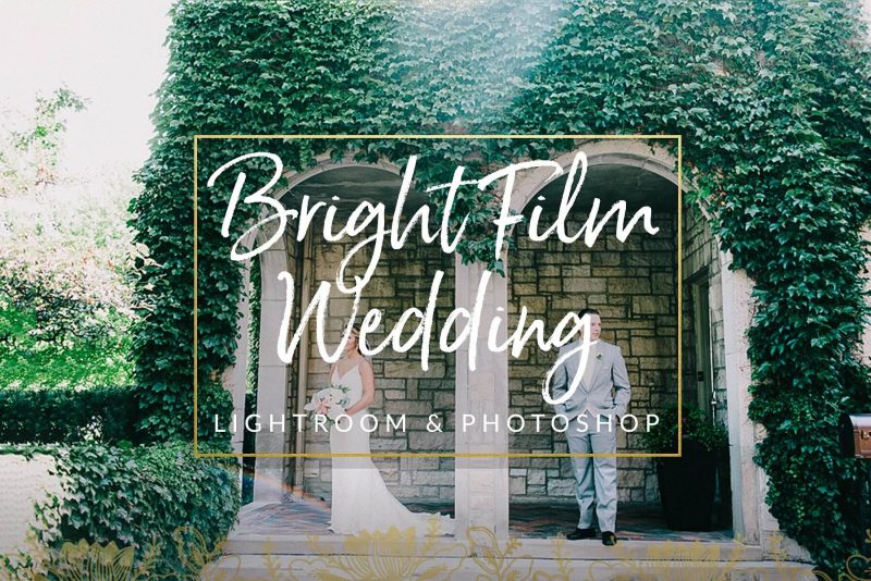 Ajustes preestablecidos de boda de película brillante