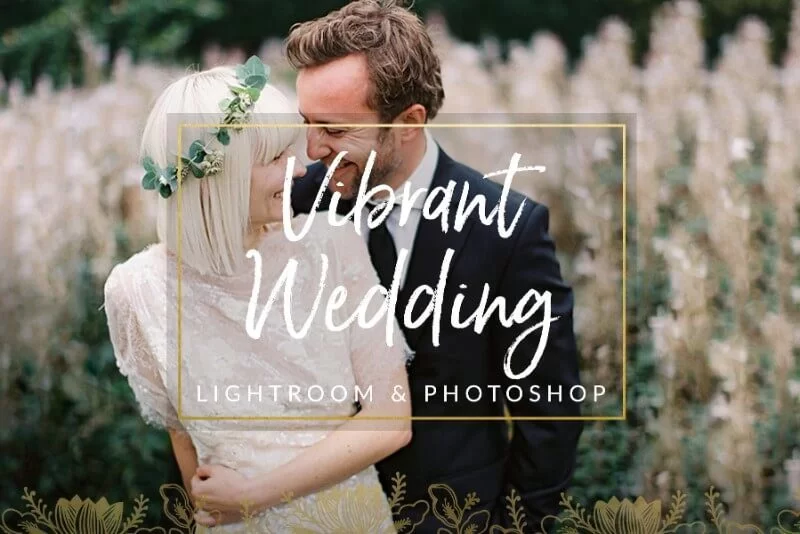 Ajustes preestablecidos de boda vibrantes