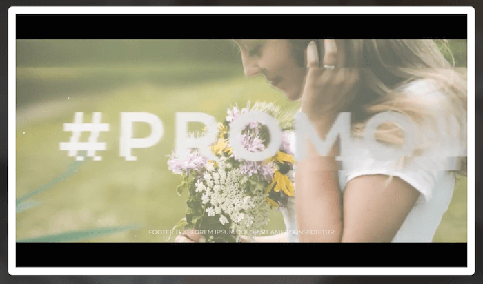 Promoción cinematográfica de boda