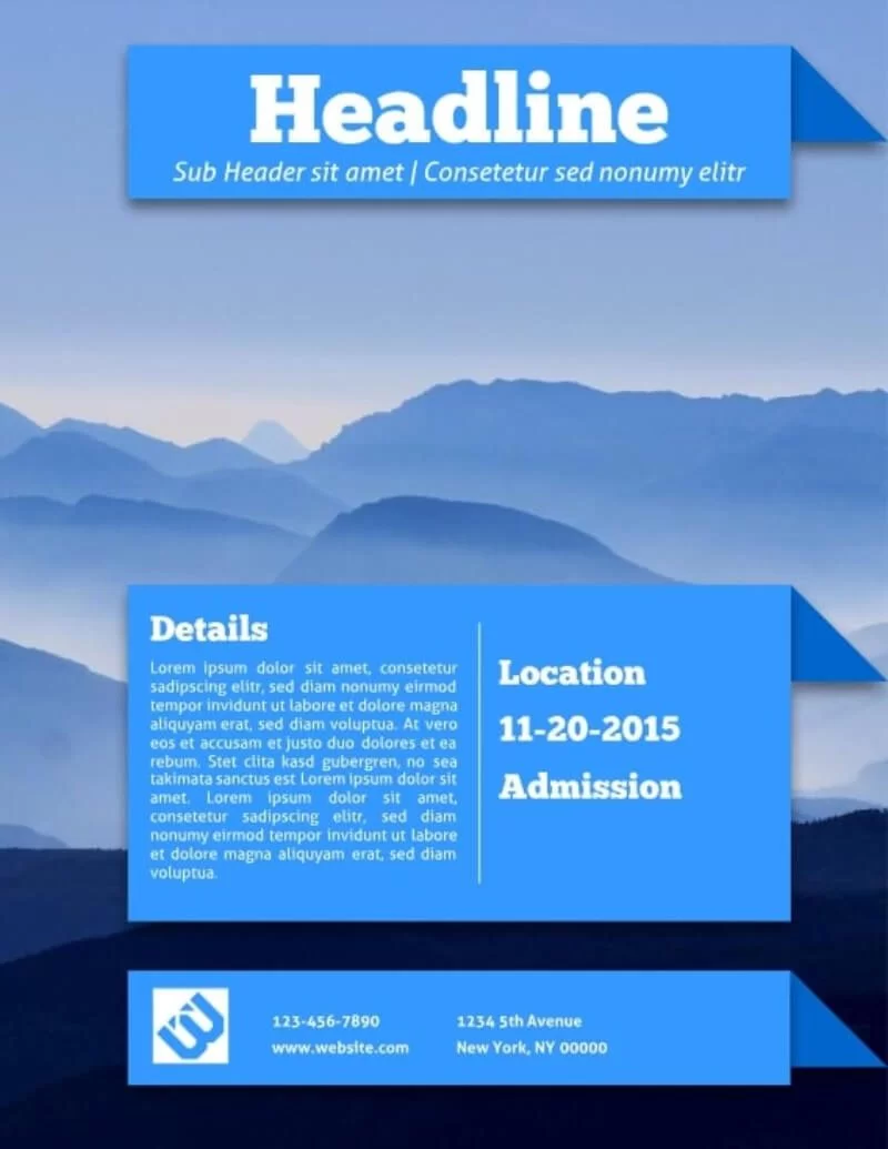 Plantilla de volante - pancarta de origami