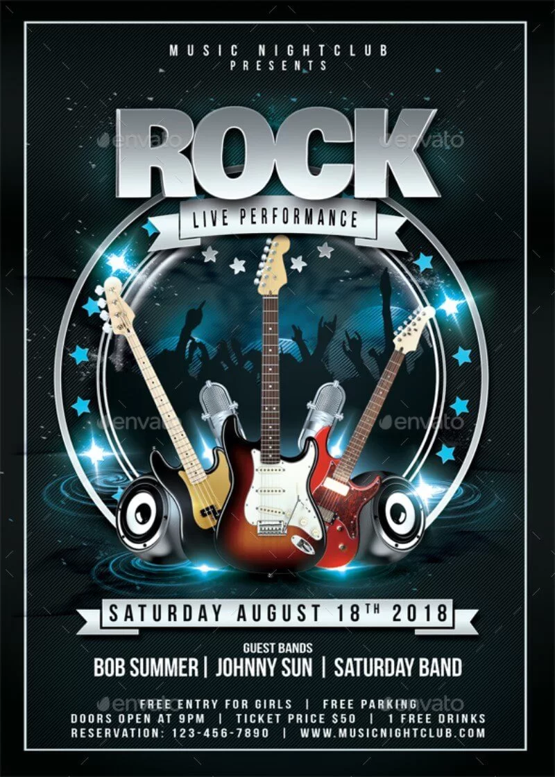 Espectáculo de rock en vivo