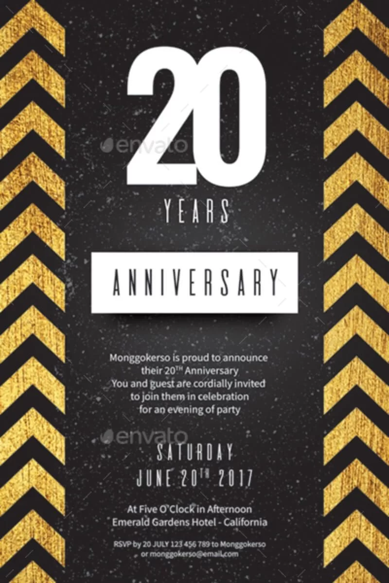 Folleto de aniversario