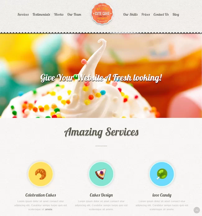 Cute-Cake-Responsive-One-Page-Wordpress-Theme