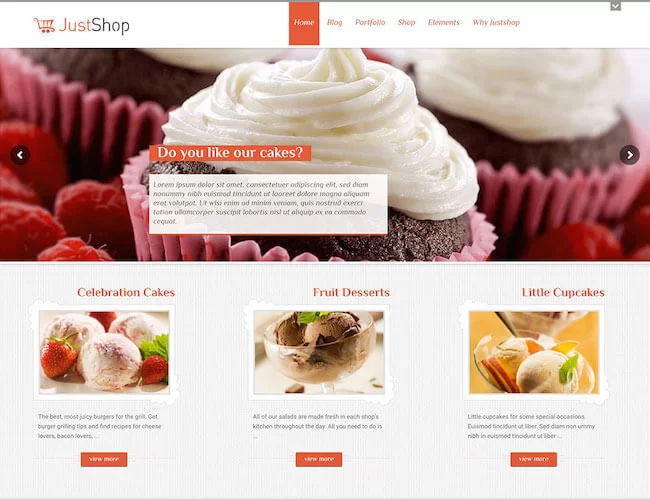 justshop-cake-wordpress-theme