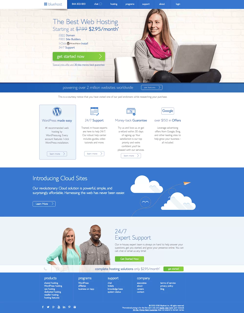 Revisión de alojamiento BlueHost