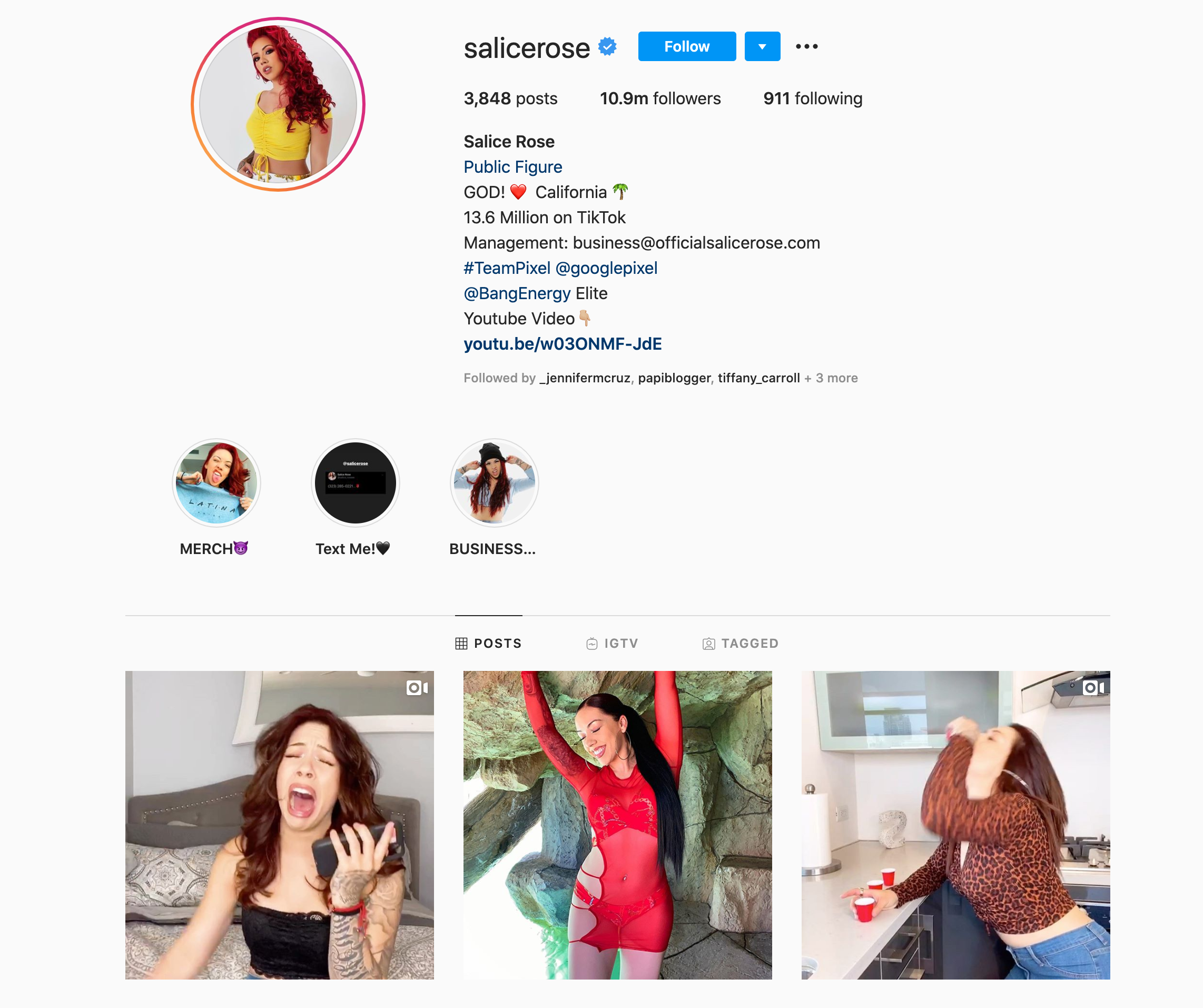salicerose 娛樂影響者