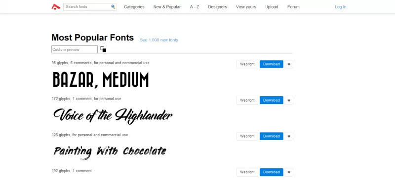 Font Abstrak
