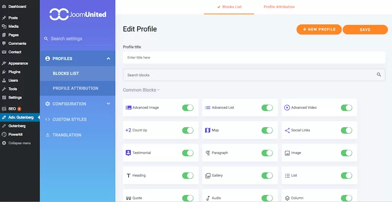 Fortgeschrittener Gutenberg