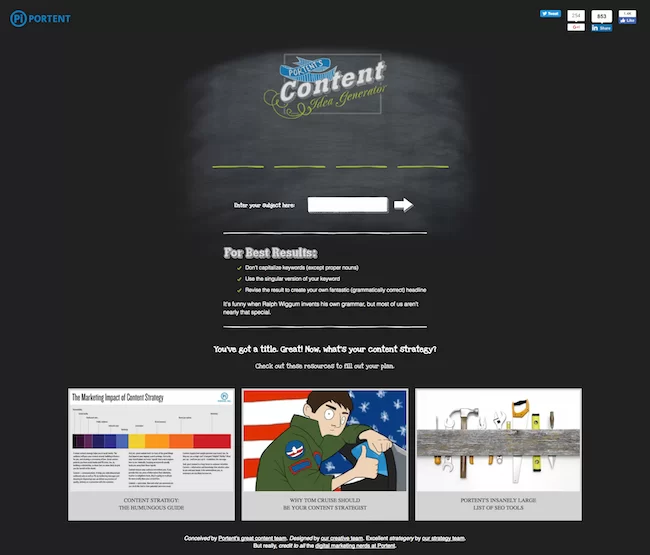 porturi-conținut-generator-idee