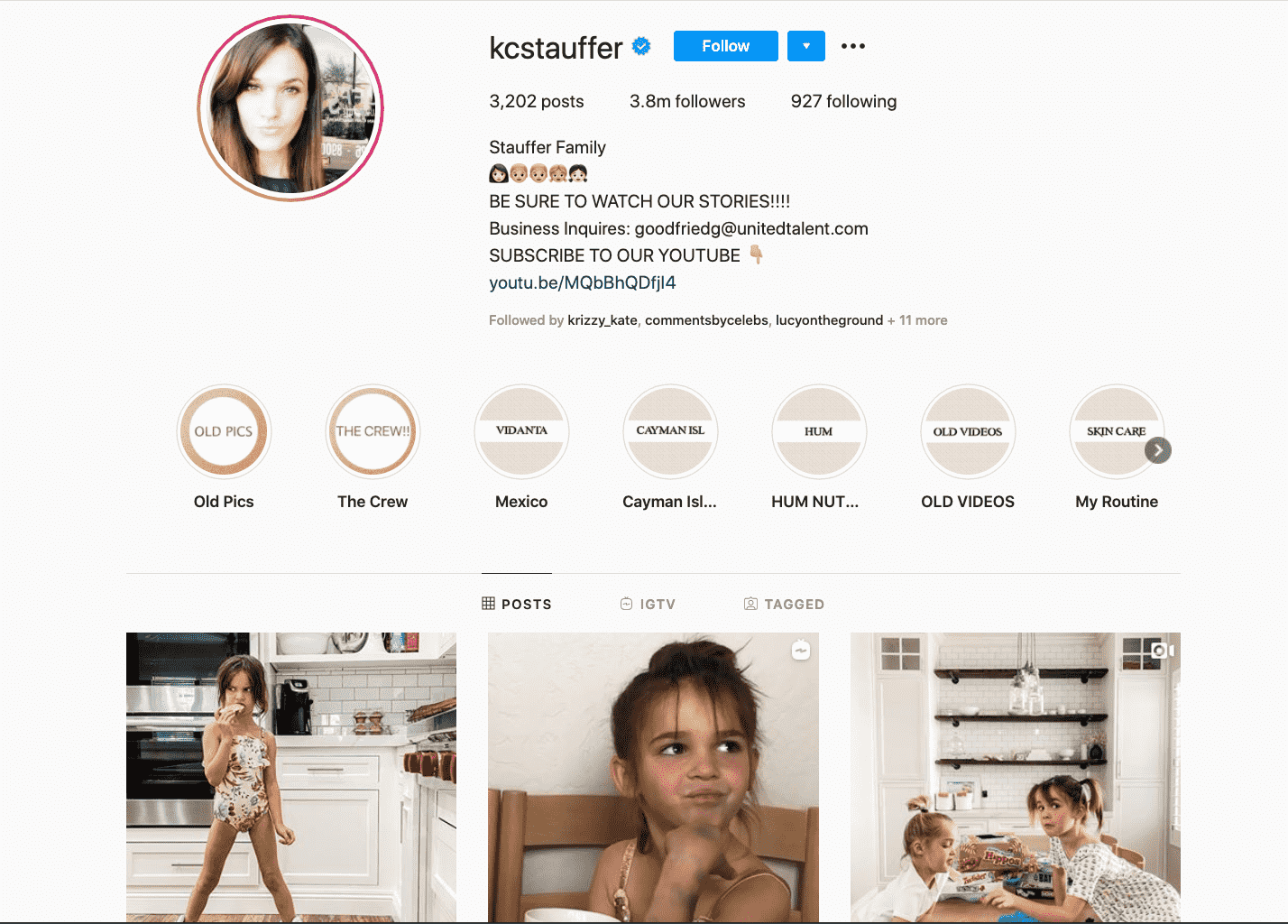 Mila และ Emma Stauffer Kid Influencer