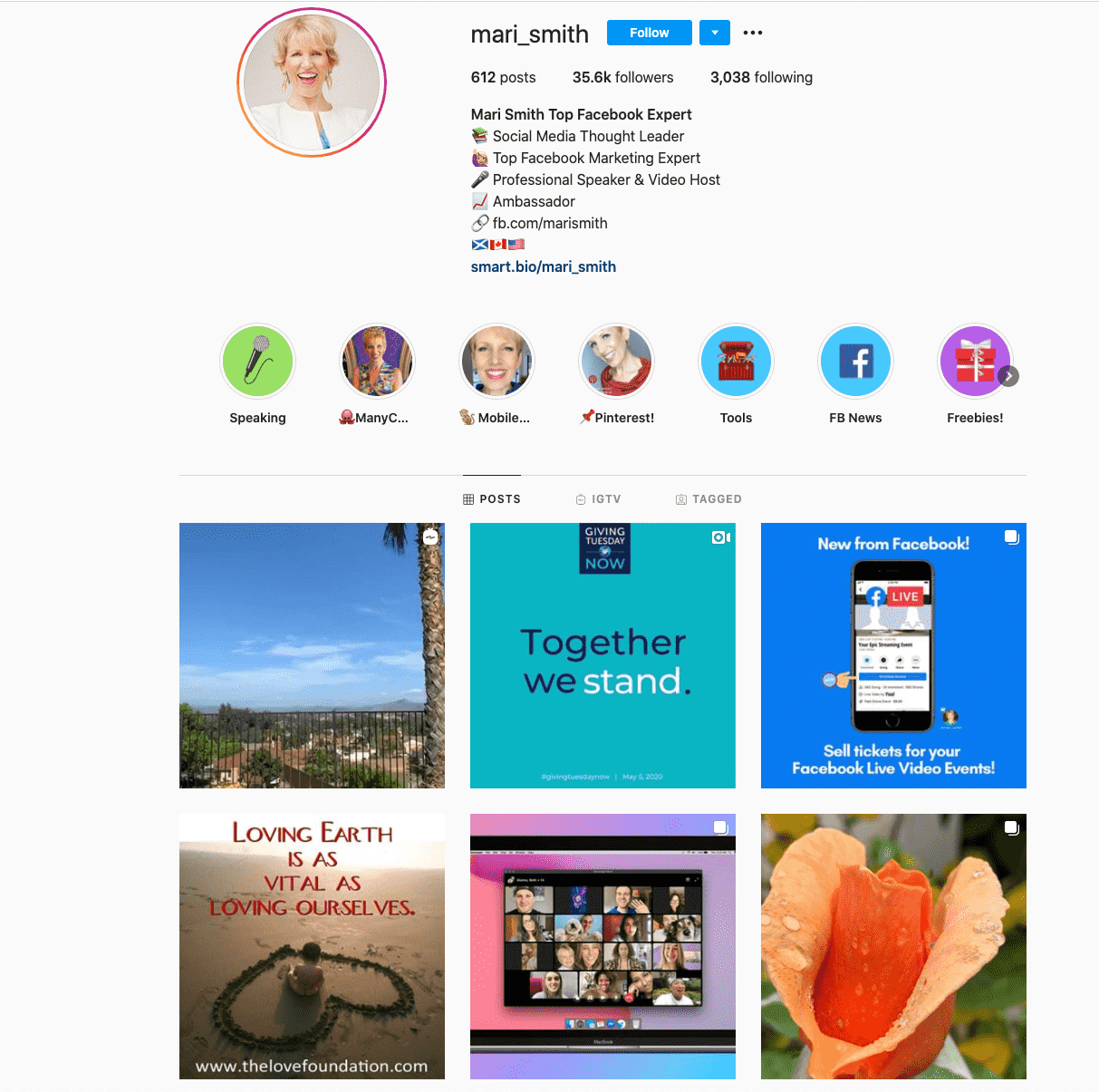 Mari Smith - Influenceuse des médias sociaux