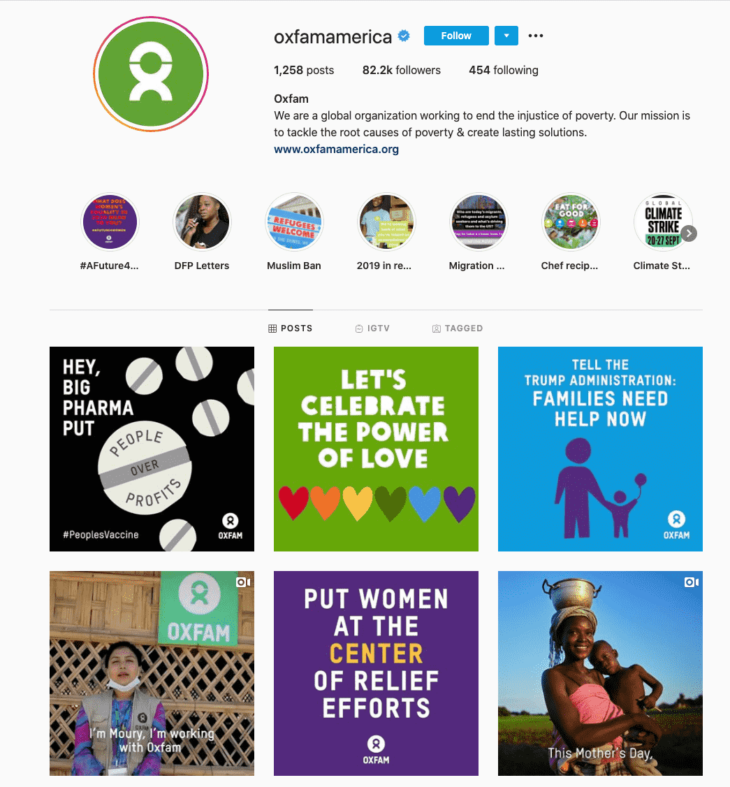 oxfam-charity influencer
