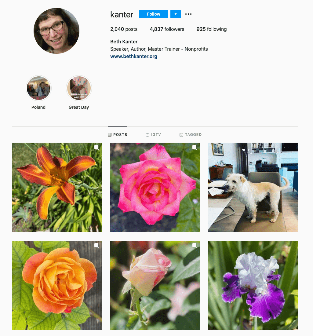 beth kanter-charity influencer