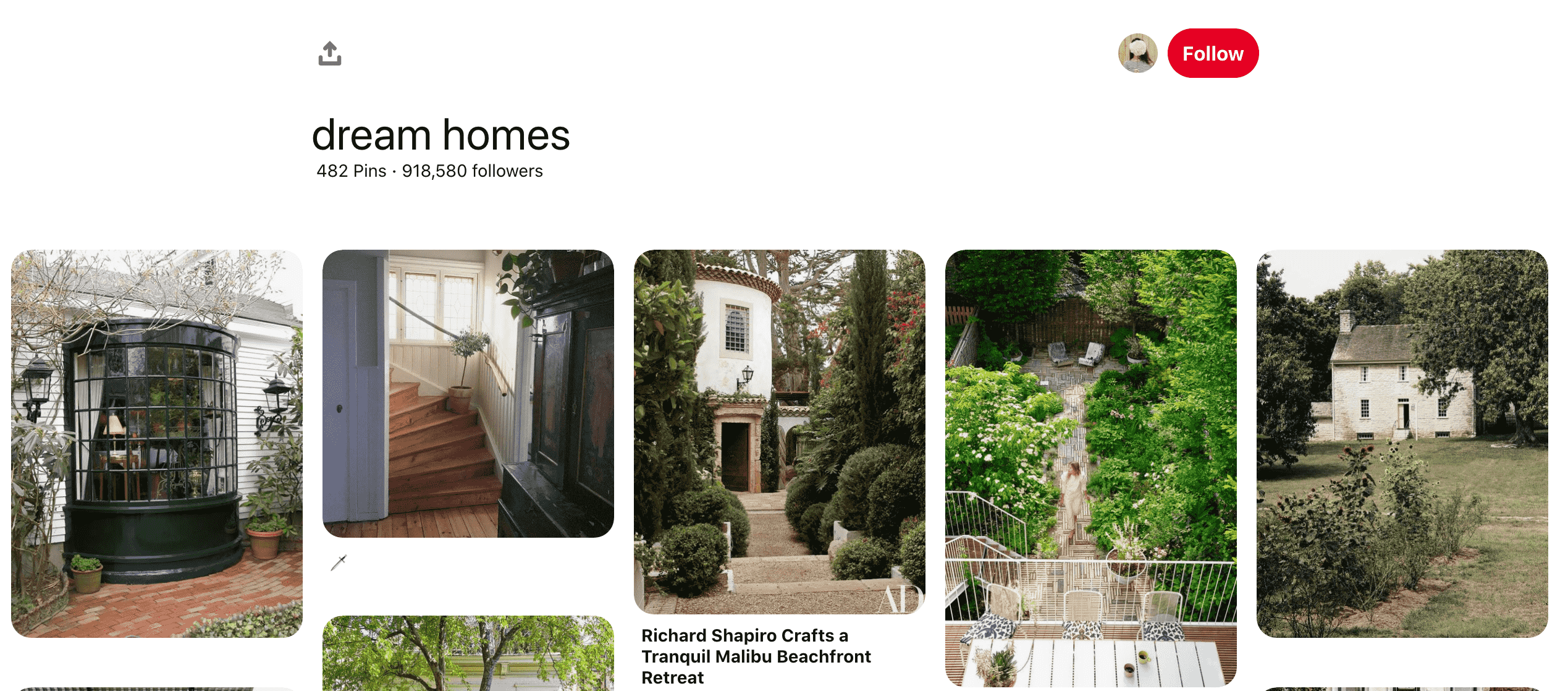 доска домов мечты