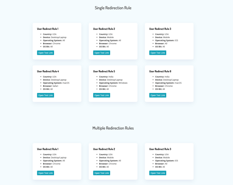 Redirecionamento de usuário Pro