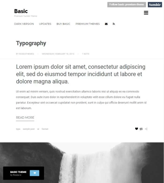 tema basico de tumblr