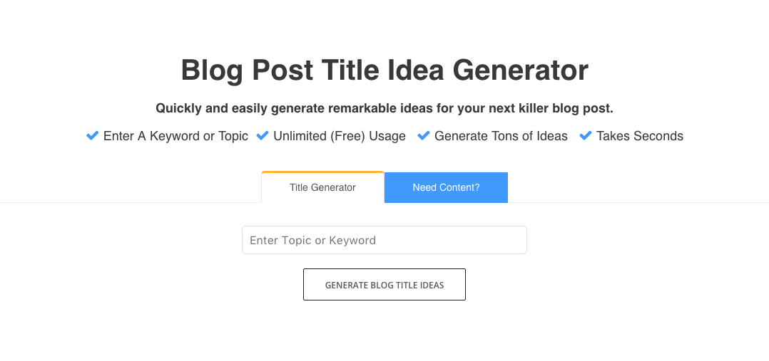 Generator tytułów bloga FATJOE