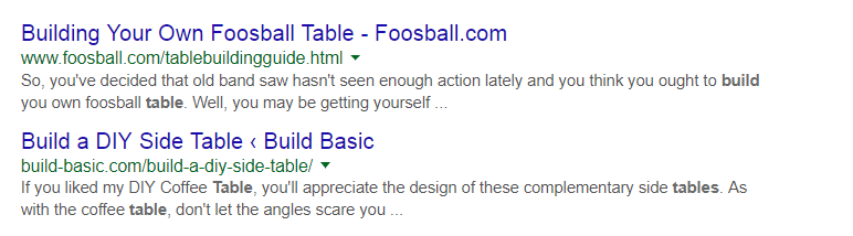 Пример URL-адреса собственного футбольного стола