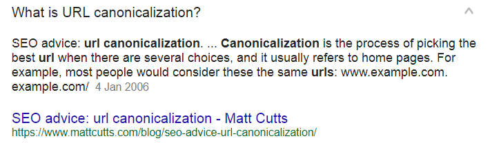 Пример канонизации