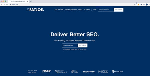 FATRANK Chrome-Erweiterung SEO-Metrik