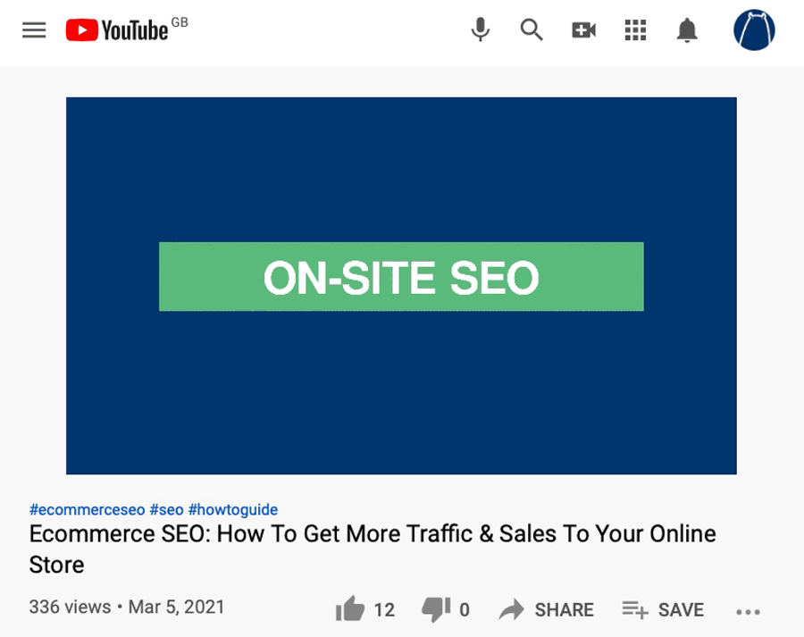 Przykład filmu YouTube wykorzystywanego w strategii content marketingu