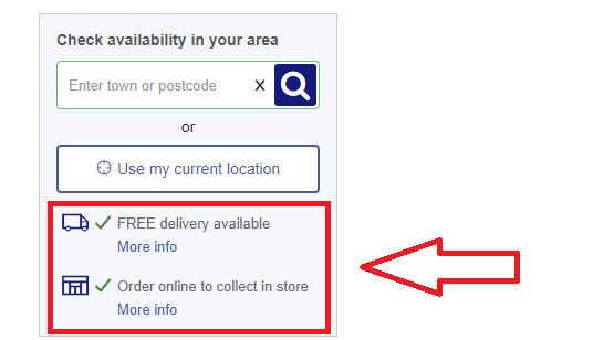 Пример того, как вы можете использовать информацию о доставке в описании продукта, чтобы добавить больше деталей