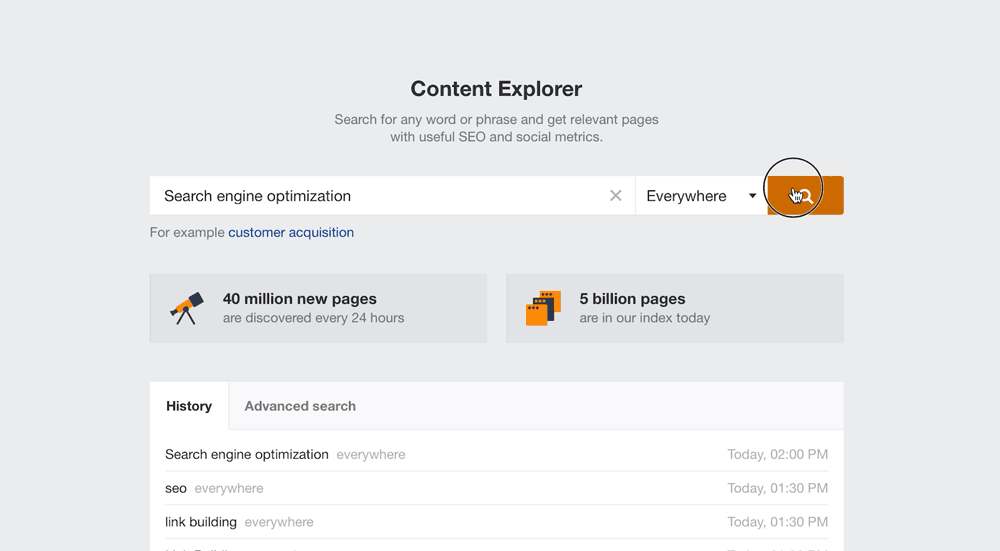 Explorator de conținut Ahrefs - cum să folosiți acest lucru pentru a găsi cuvinte cheie cu concurență scăzută